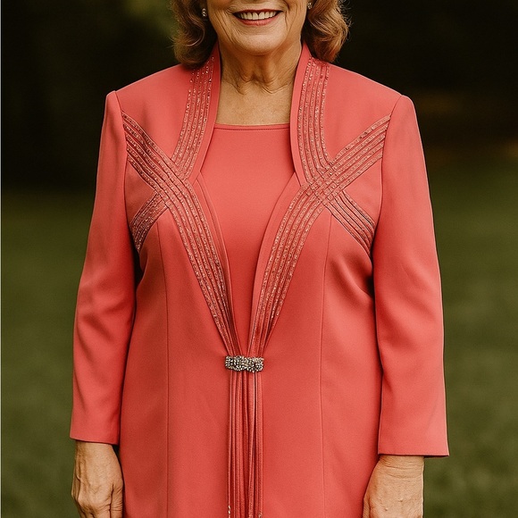 Vintage Studio B Three Piece Skirt Suit Set Women 12 Petite Mother of Bride - Picture 16 of 16